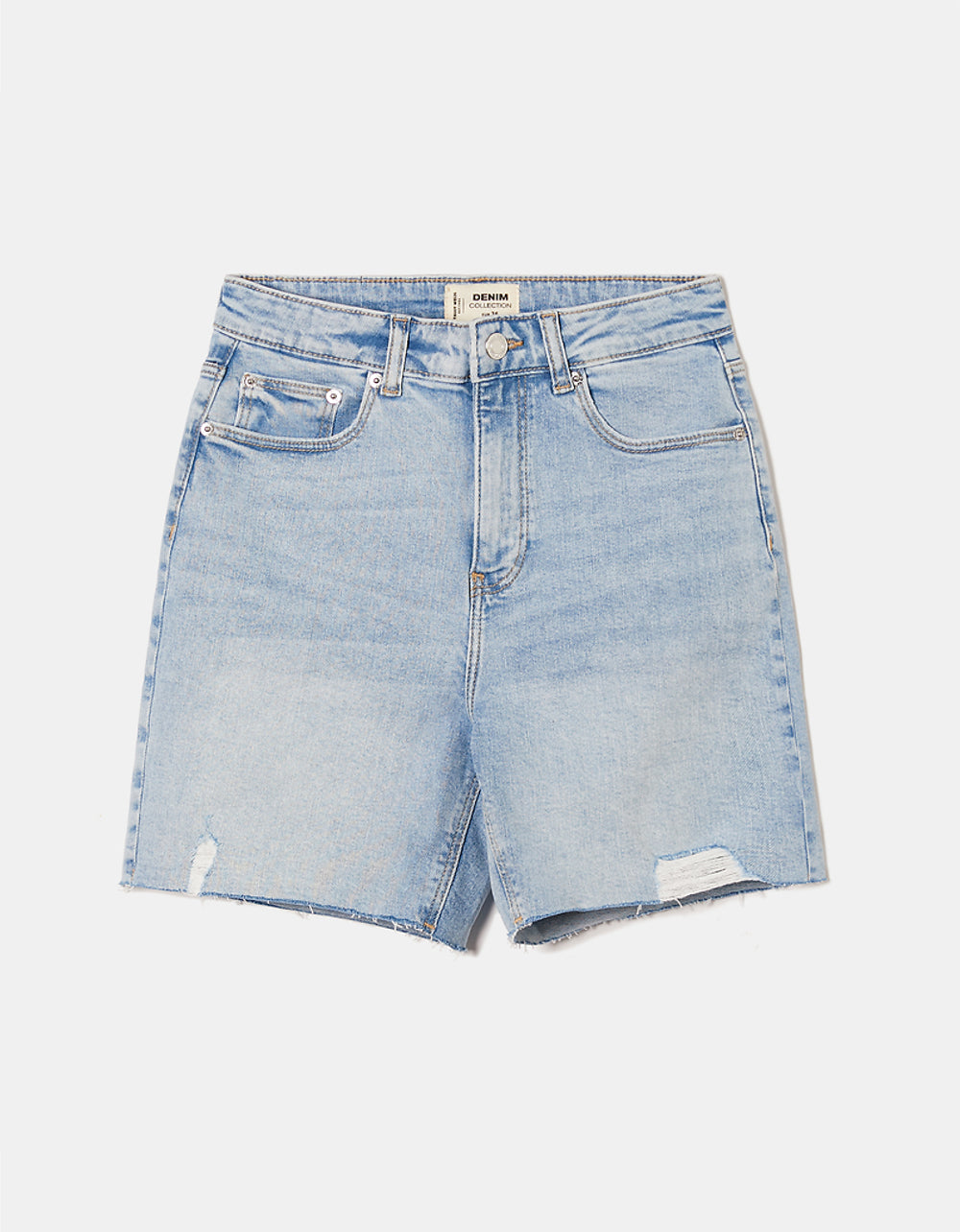 Blue Stretch Bermuda Shorts | Blue Wash