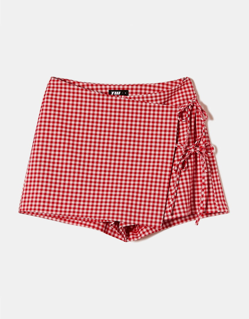 Mini Skort with Bows | Vichy Print