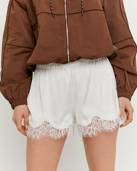 Shorts with Lace | Off White