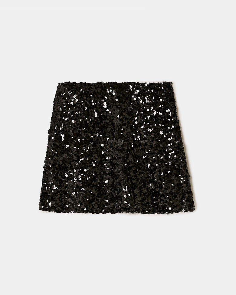 Sequined Skort | Black