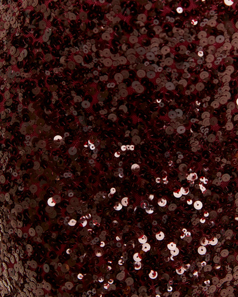 Sequined Skort | Bordeau