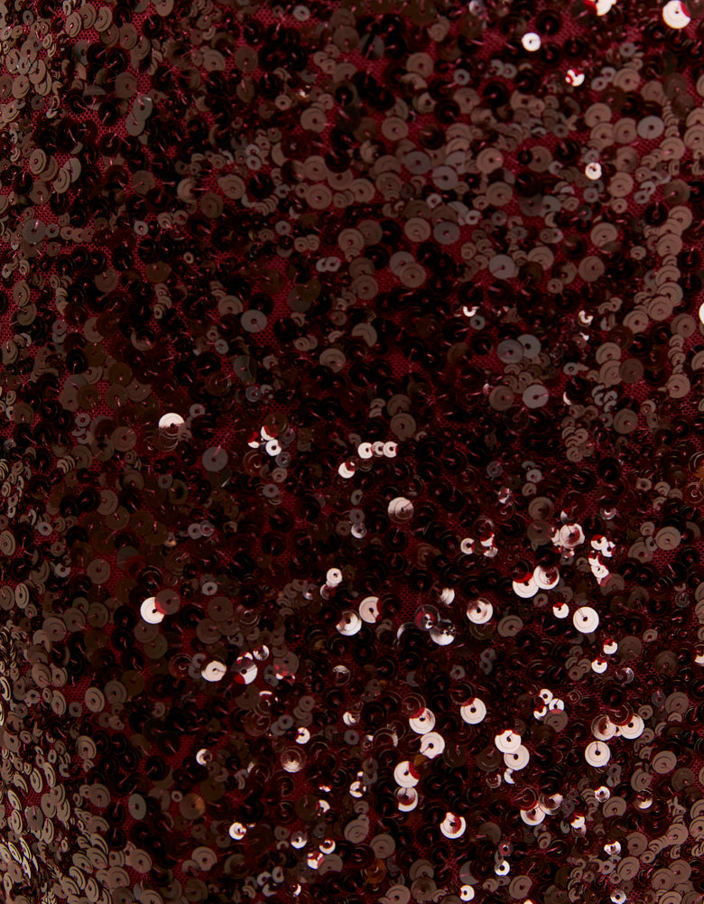 Sequined Skort | Bordeau