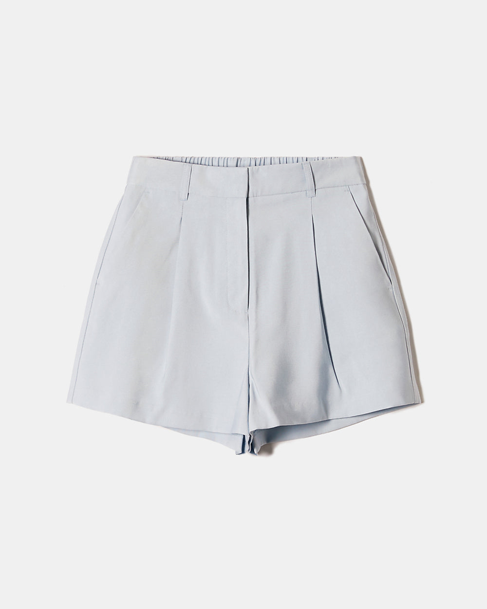 High Waisted Tailored Shorts | Light Blue