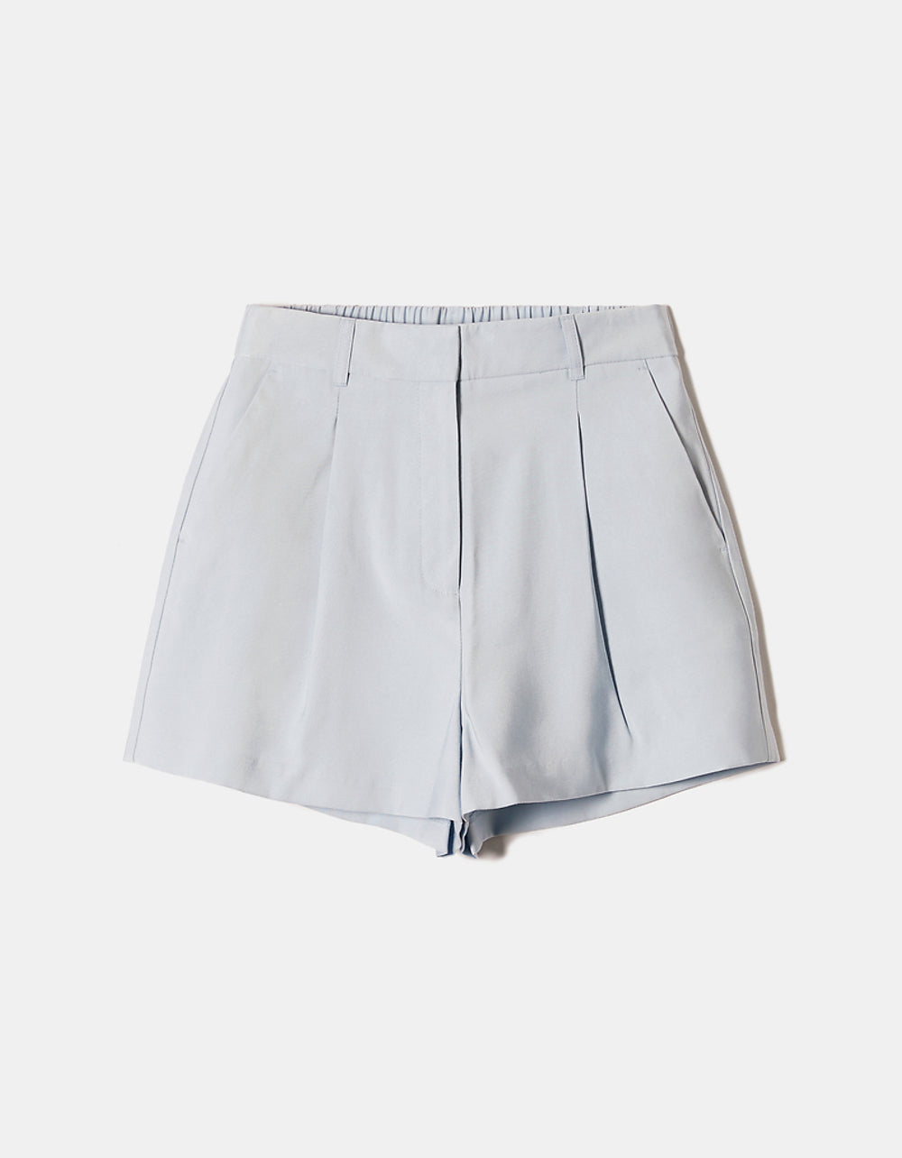 High Waisted Tailored Shorts | Light Blue