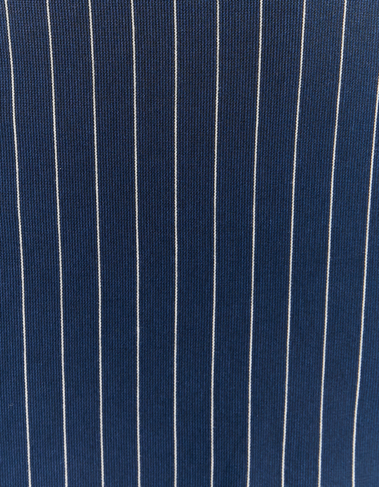 Basic Mini Skort with Pinstripes | Navy