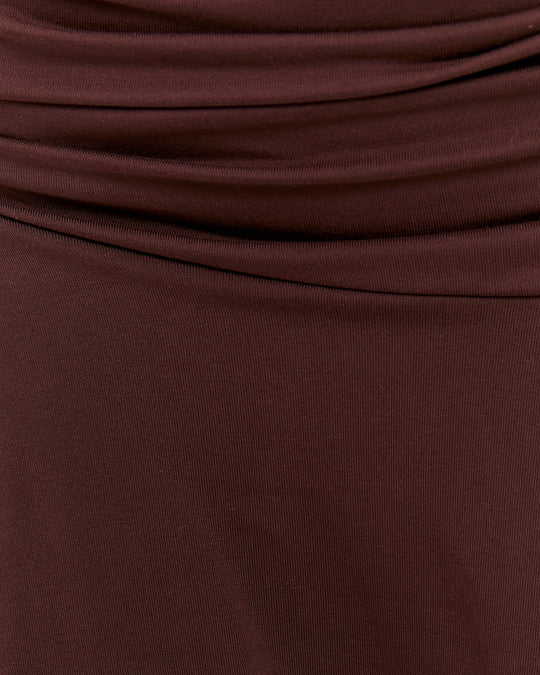 Asymmetric Mini Skirt | Bordeau