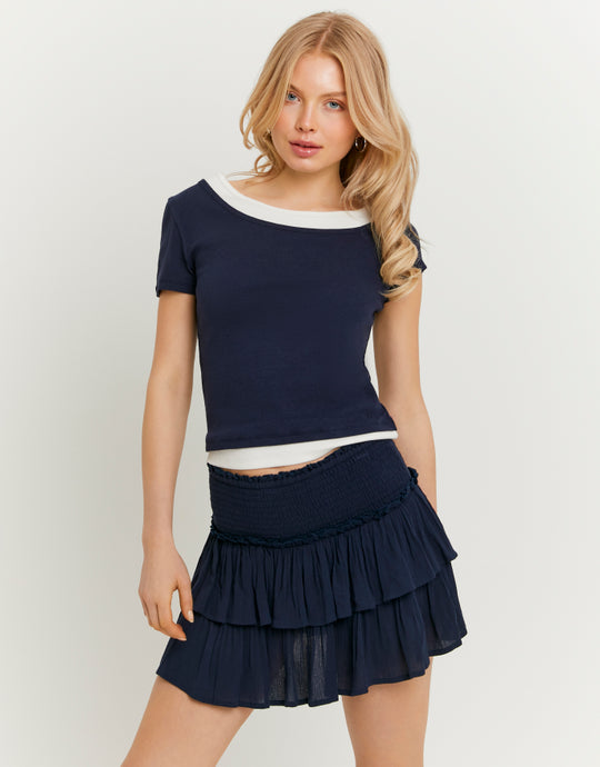 Mini Skirt | Navy