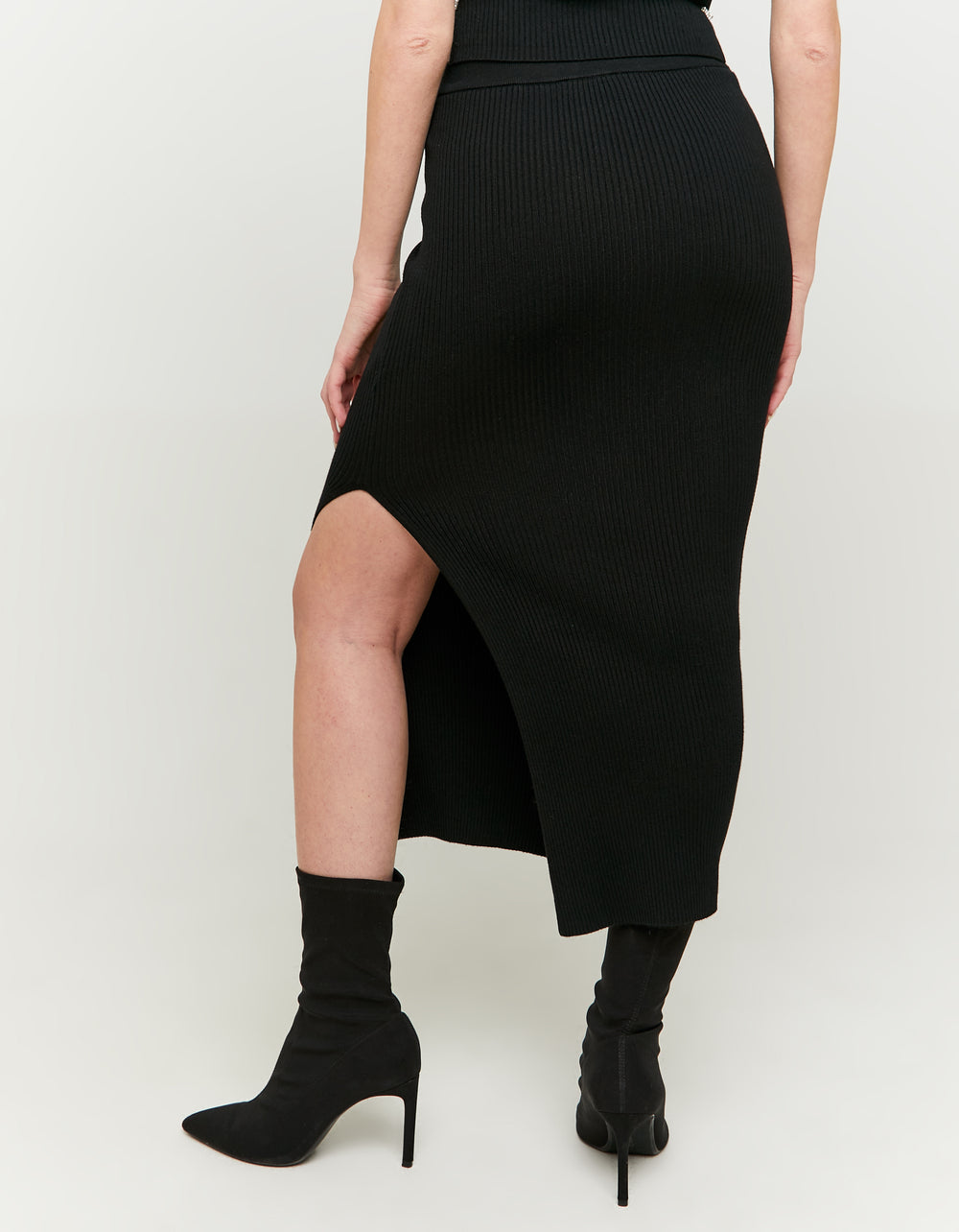 Maxi knit skirt | Black