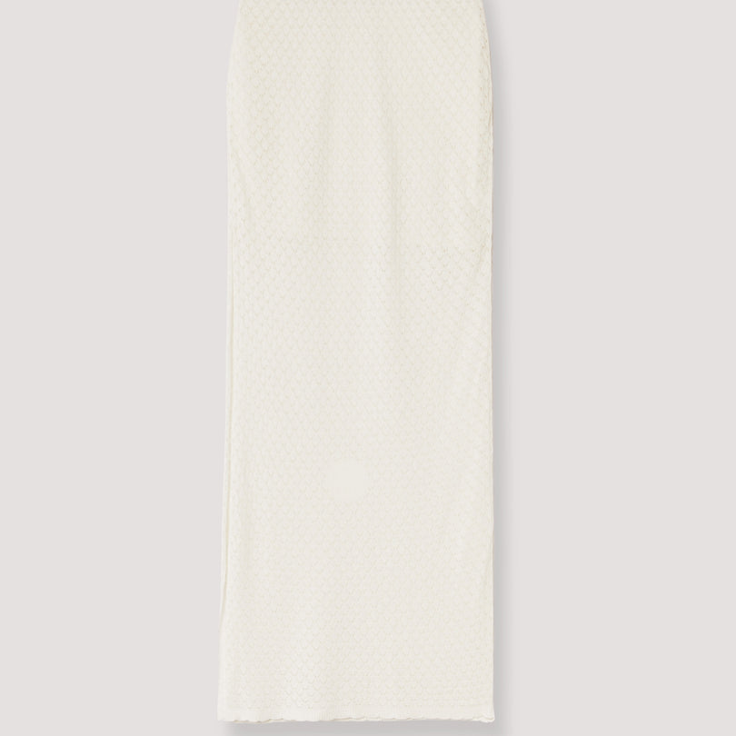 Long Lace Skirt | White
