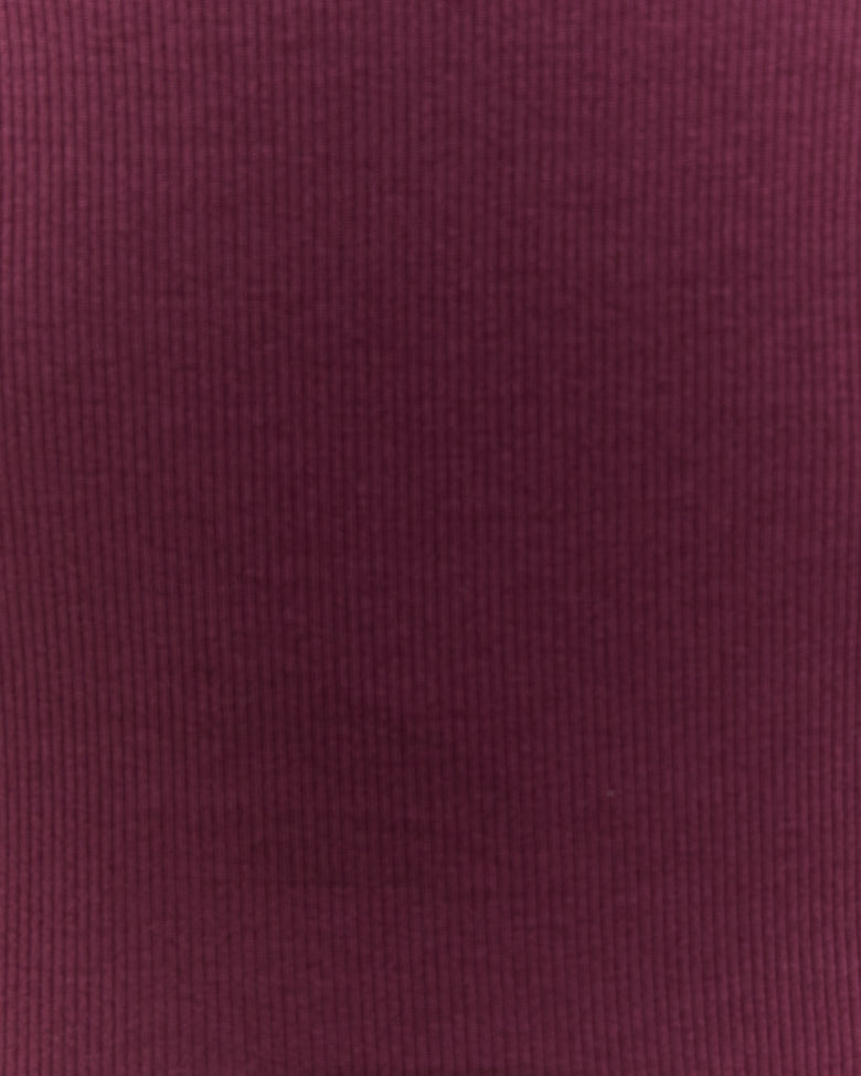 One Shoulder Basic Top | Bordeau