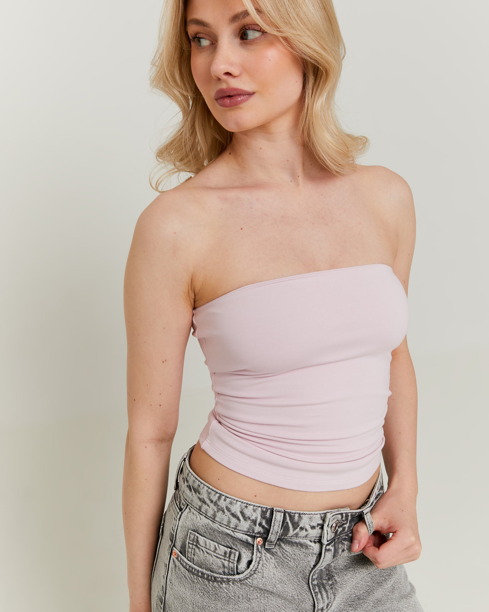 Basic Bandeau Top | Pink