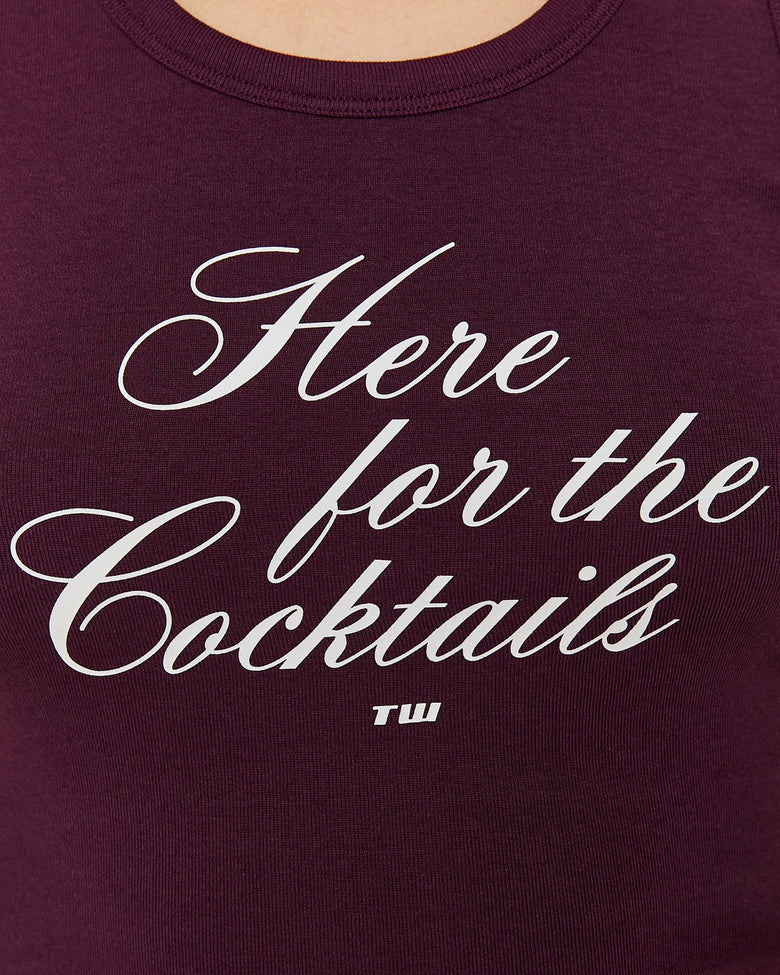 Printed Tank Top | Bordeau