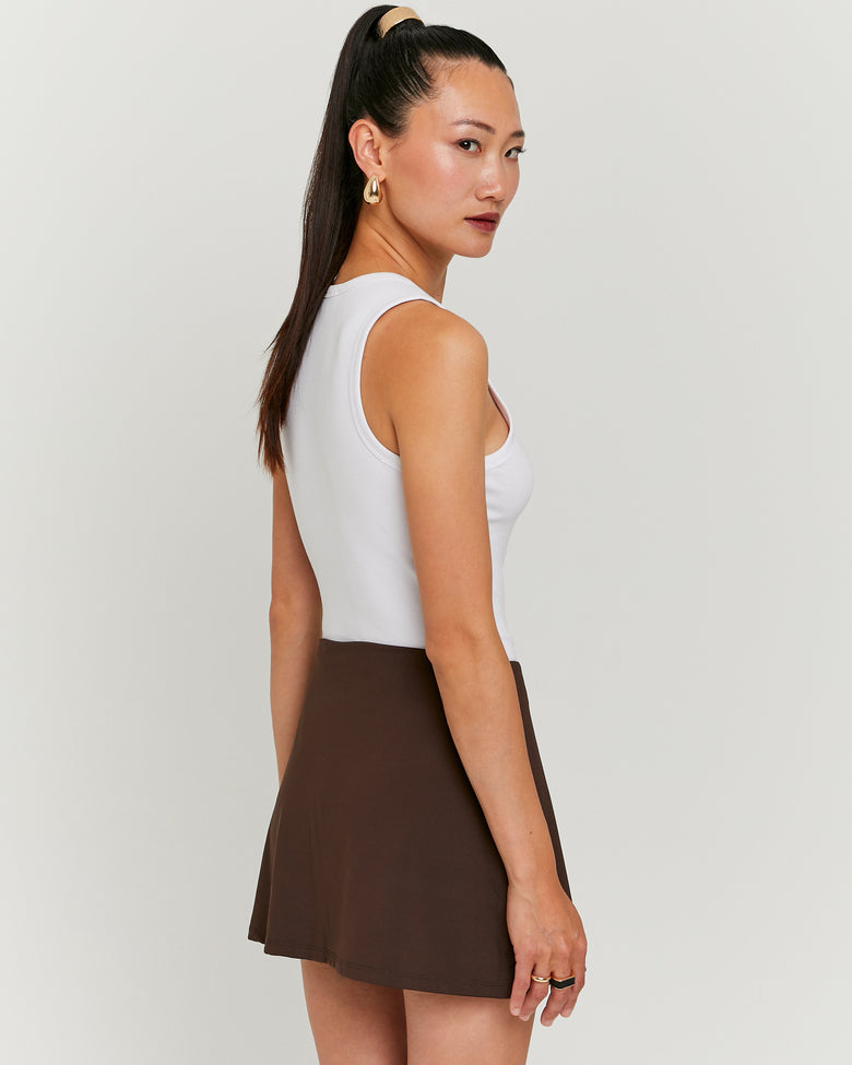 Printed Tank Top | White