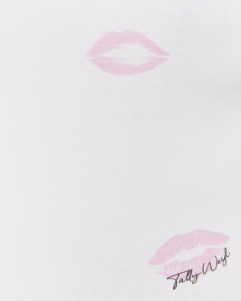 Printed Tank Top | White