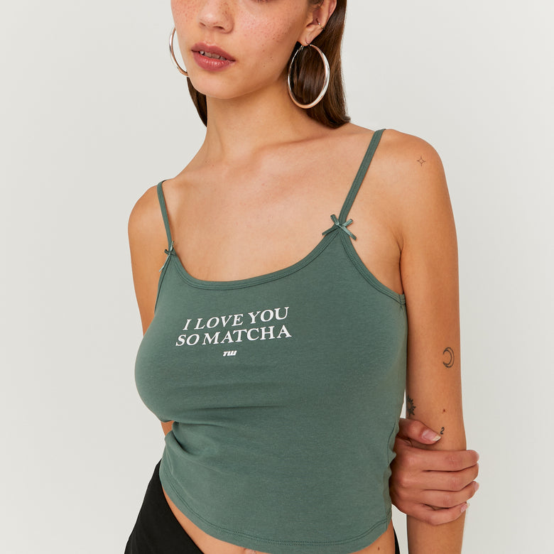 Printed Tank Top | Green
