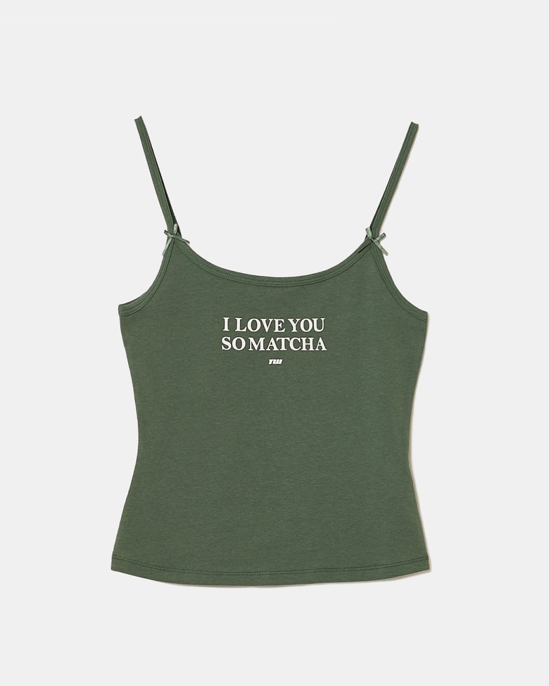Printed Tank Top | Green