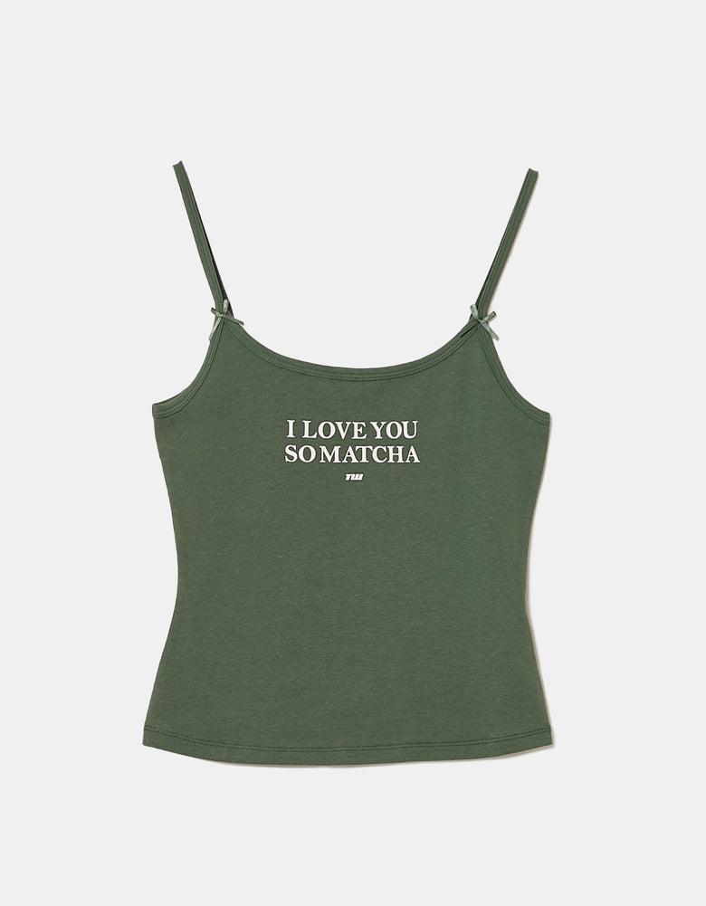 Printed Tank Top | Green
