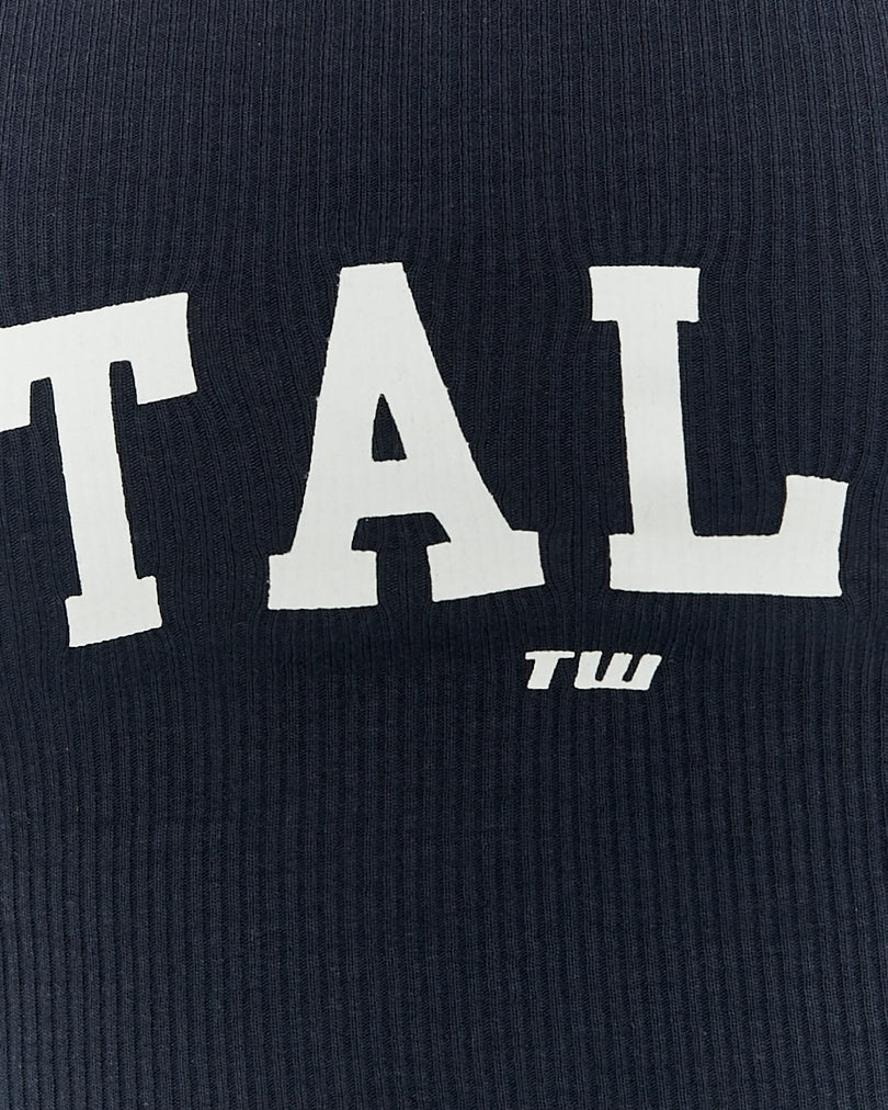 Printed Singlet | Navy