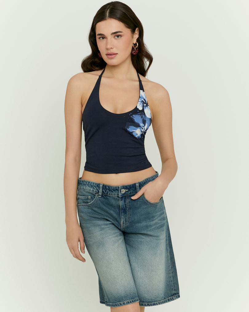 Halter Top | Navy
