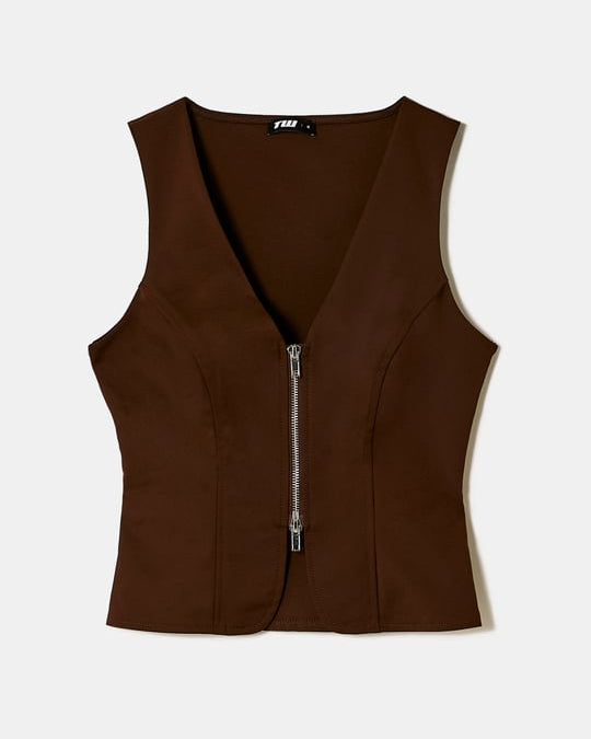 Top Gilet | Brown