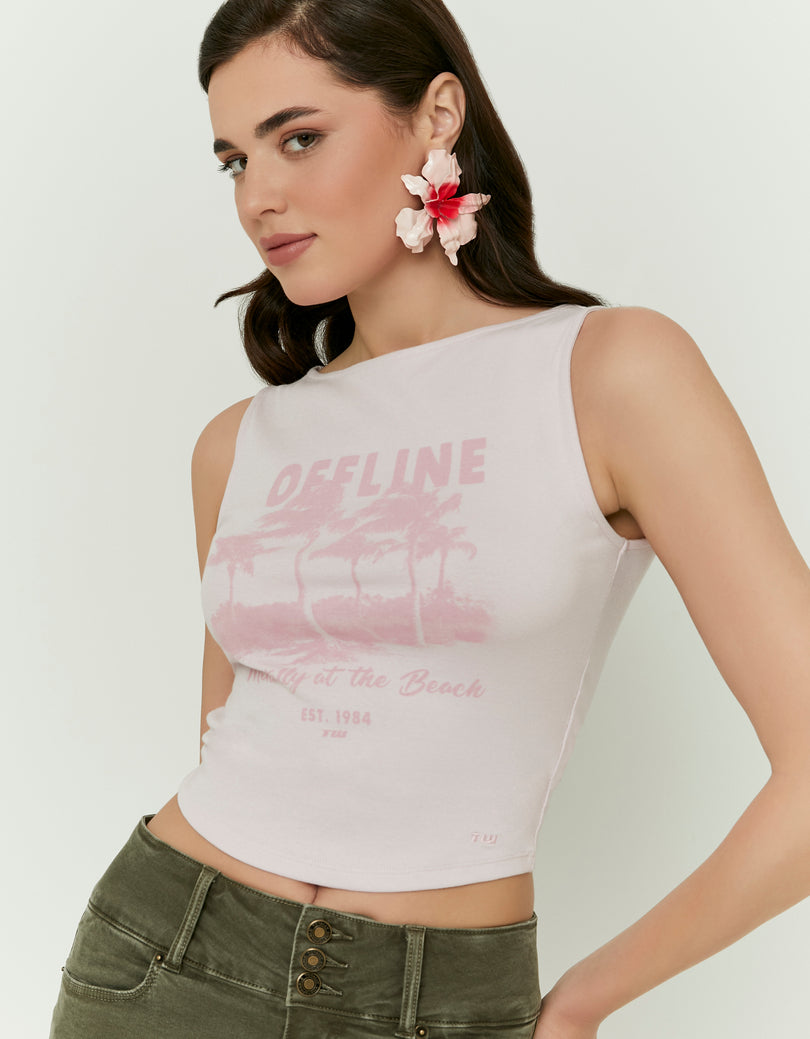 Printed Top | Pink