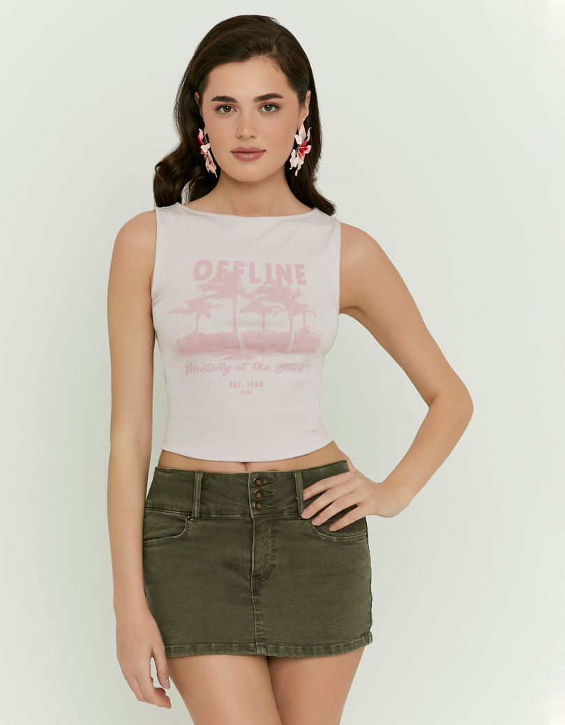 Printed Top | Pink