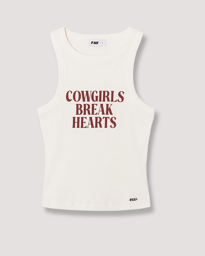 Printed Tank Top | Off White