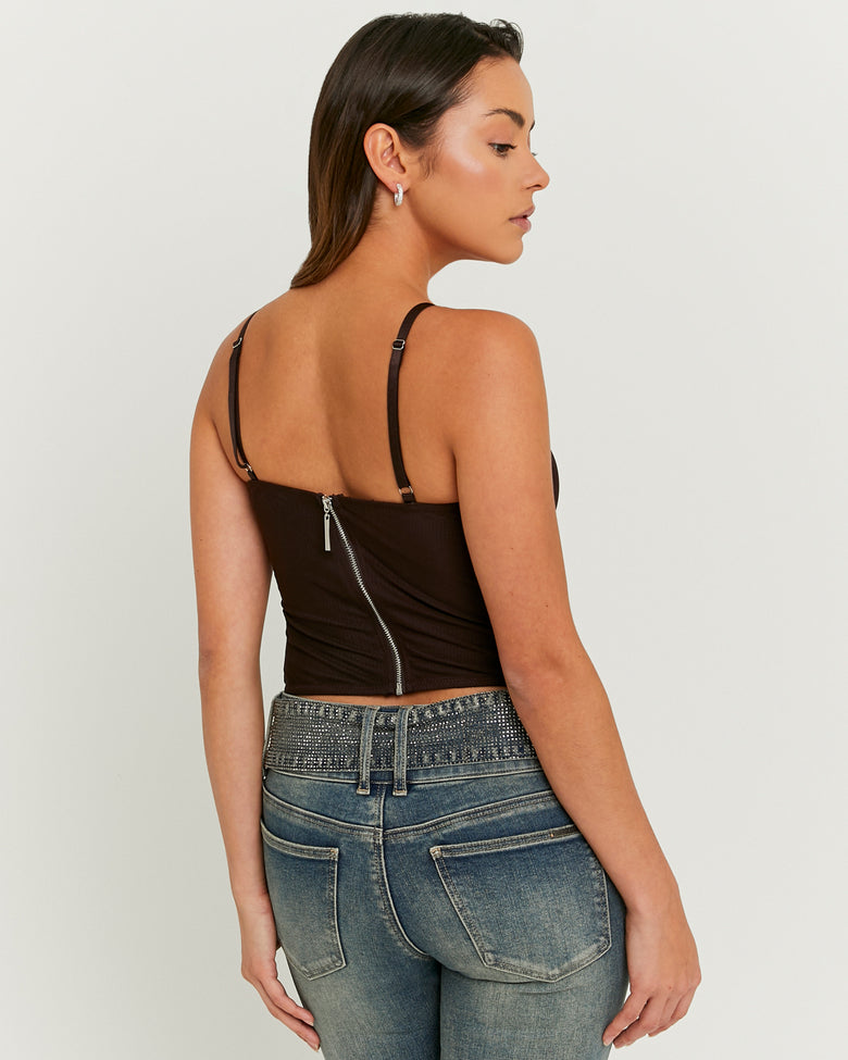 Corset Top | Brown