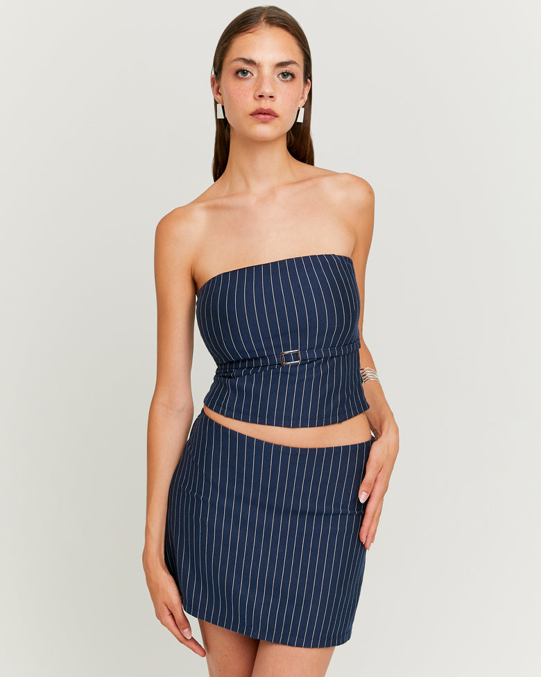 Top 3/4 with Thin Stripes | Serenity Rose Stripes