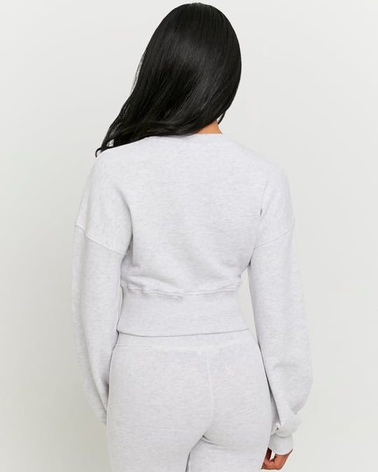 Sweatshirt with Print | Grey Heather