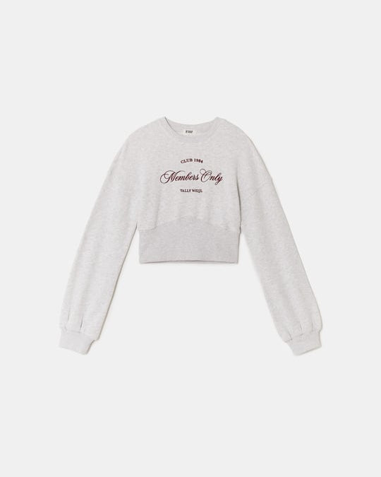 Sweatshirt with Print | Grey Heather