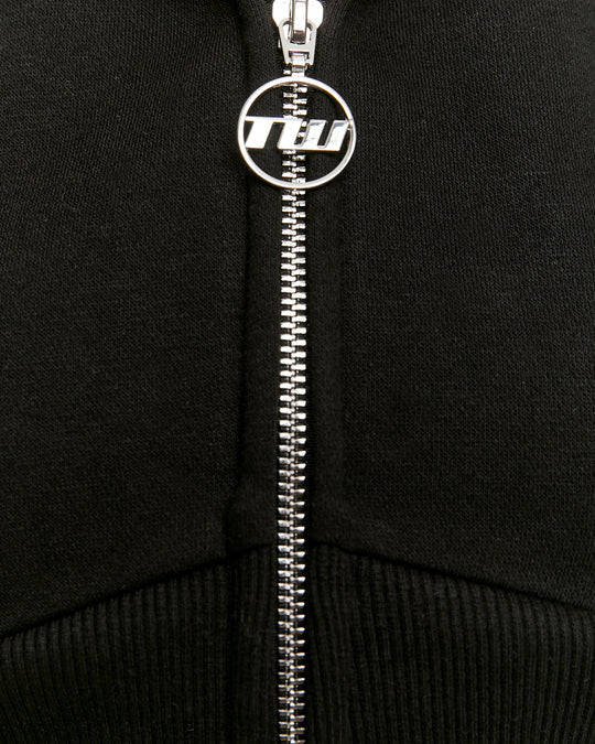 Zip Up Hoodie | Black