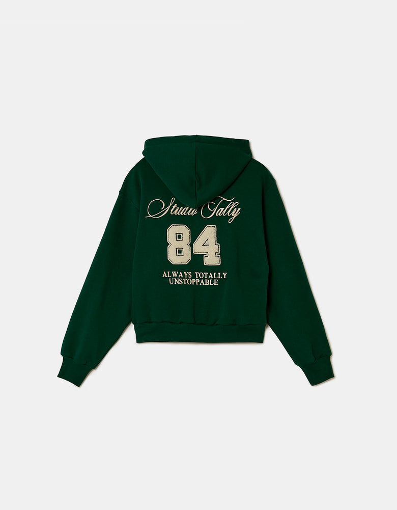 Embroidered Hoodie | Dark Green