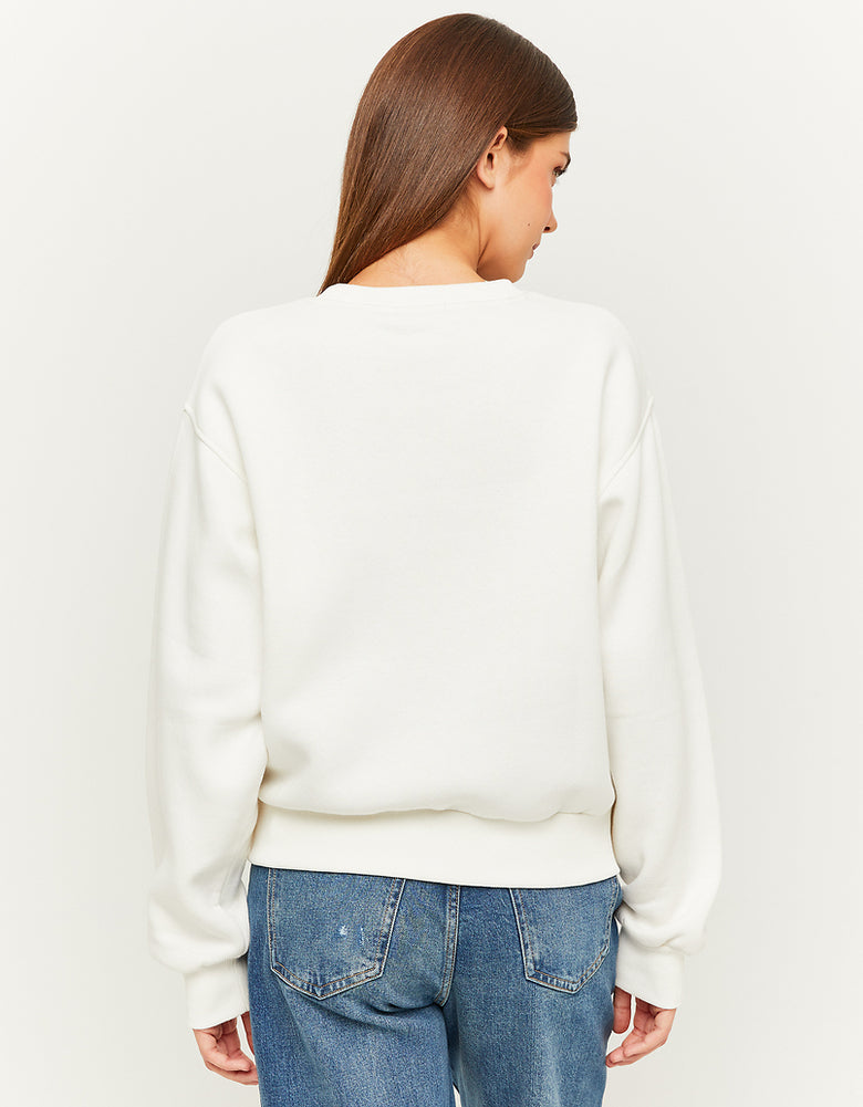 Oversize Printed Sweatshirt | Off White