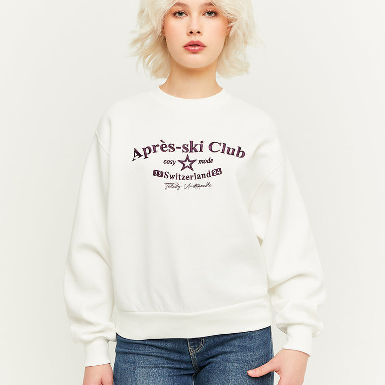 Oversize Printed Sweatshirt | Off white