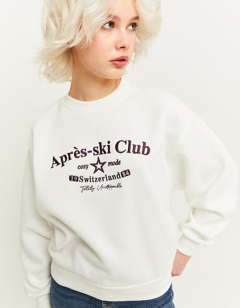 Oversize Printed Sweatshirt | Off white