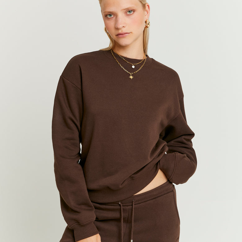 Basic Sweatshirt | Brown