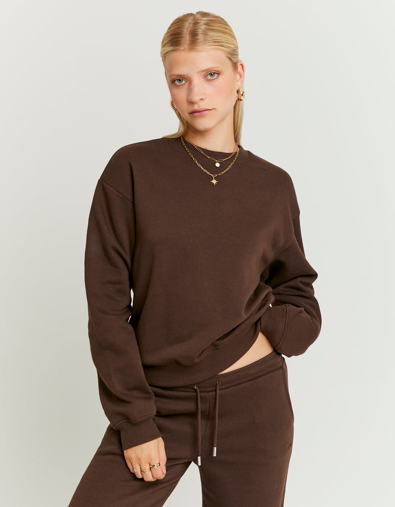 Basic Sweatshirt | Brown