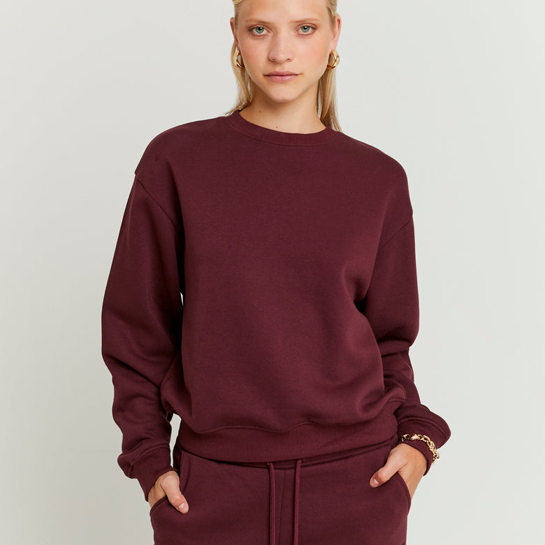 Basic Sweatshirt | Bordeau