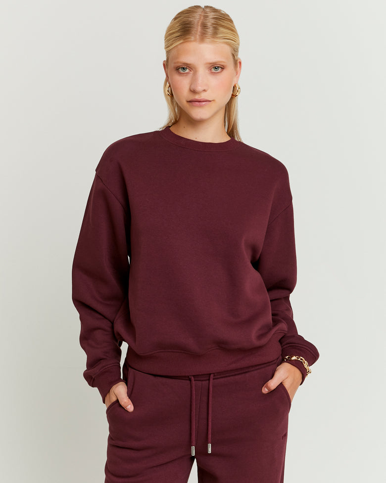 Basic Sweatshirt | Bordeau