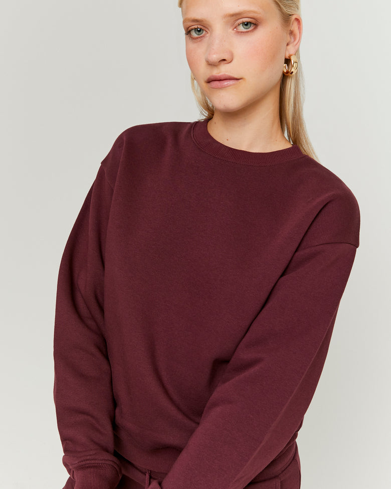 Basic Sweatshirt | Bordeau