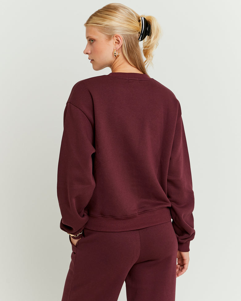 Basic Sweatshirt | Bordeau