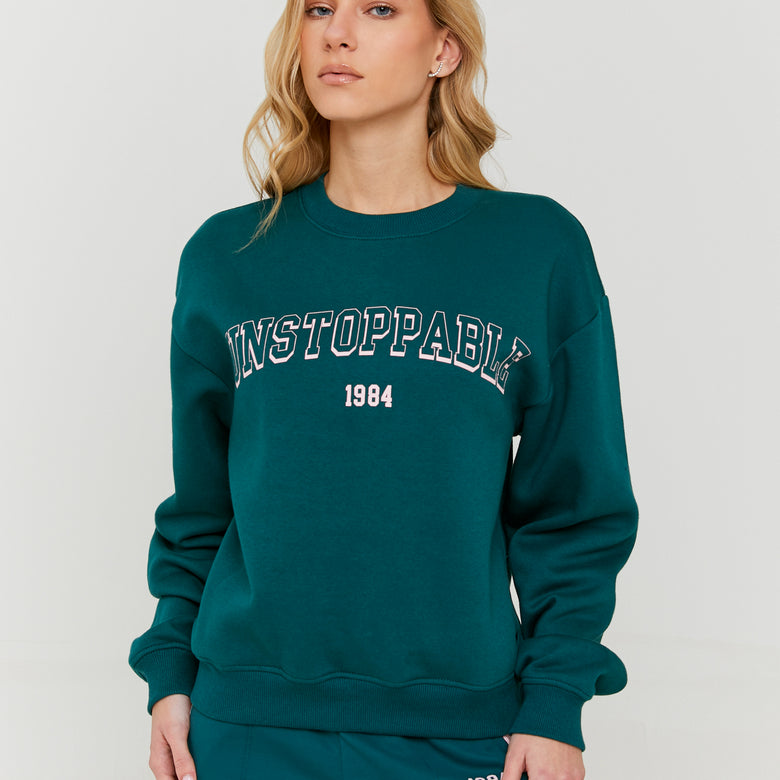 Sweatshirt with Graphic Detail | Green
