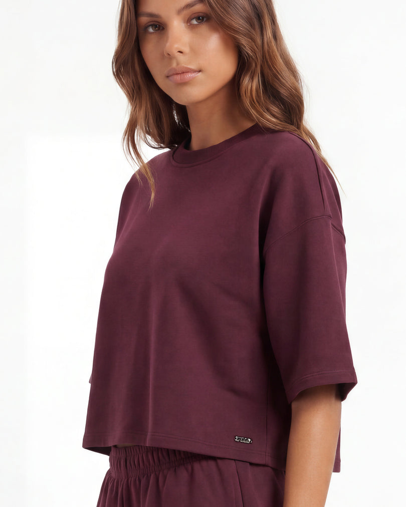 Loose T-shirt | Bordeau