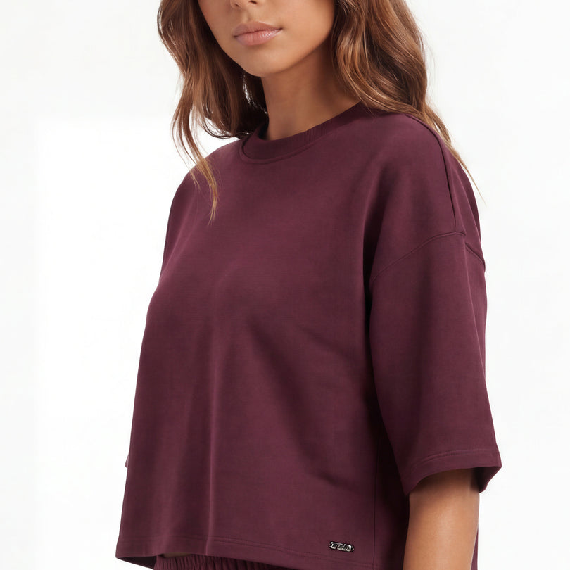 Loose T-shirt | Bordeau