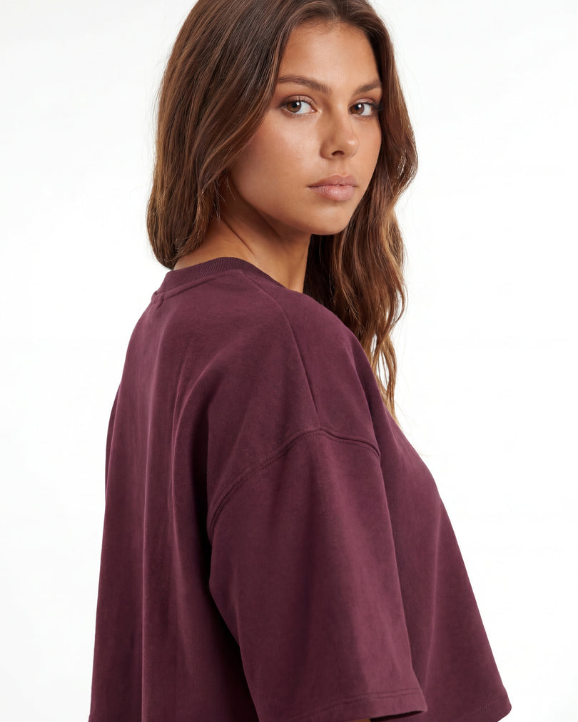 Loose T-shirt | Bordeau