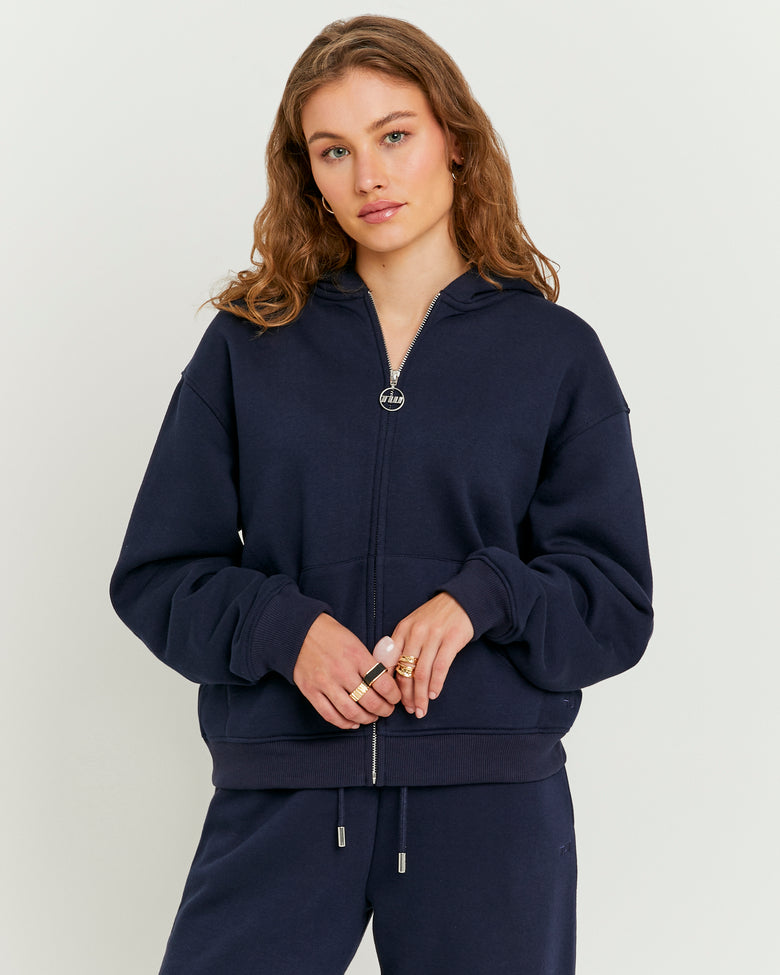 Zip Up Hoodie | Navy