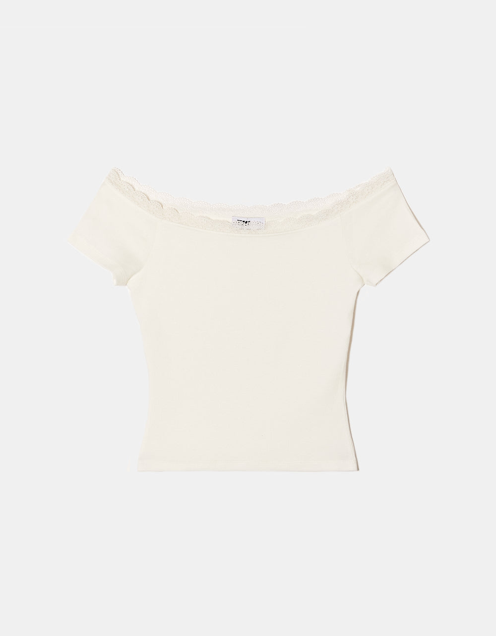 Basic Off Shoulder T - Shirt | Off White