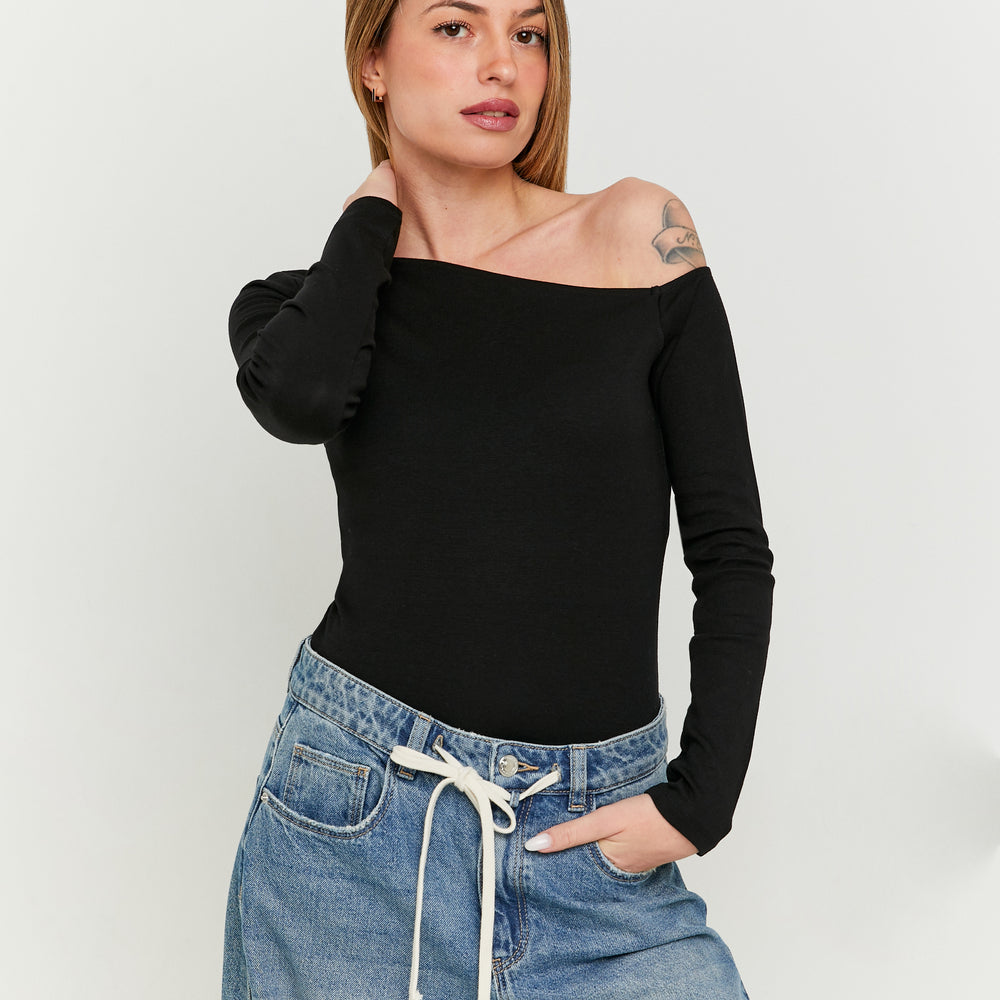 Basic T-shirt long sleeves | Black