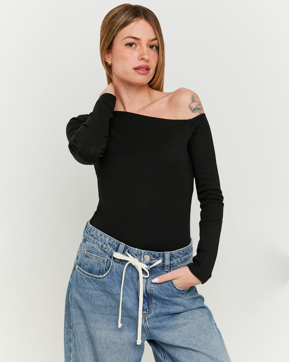 Basic T-shirt long sleeves | Black